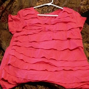 Pink short sleeve shirt